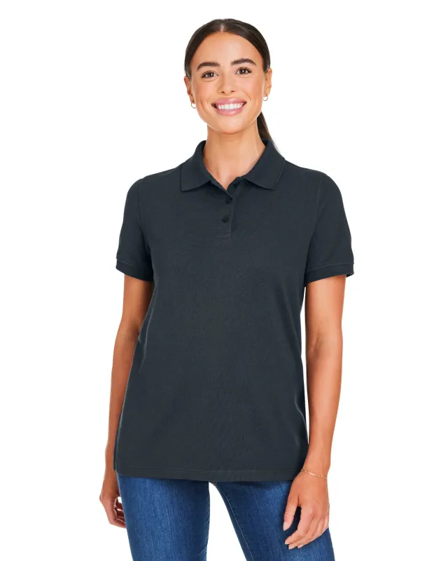 Harriton Ladies' Valiant Cotton Snag Protect Polo — view 24