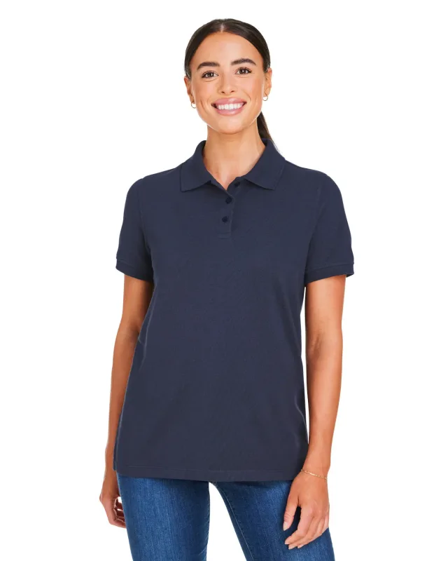 Harriton Ladies' Valiant Cotton Snag Protect Polo — view 34
