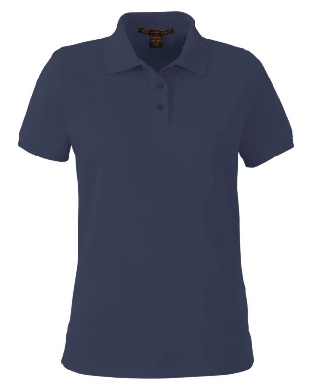 Harriton Ladies' Valiant Cotton Snag Protect Polo — view 38
