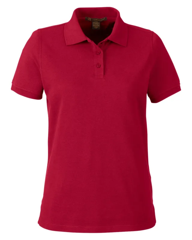 Harriton Ladies' Valiant Cotton Snag Protect Polo — view 48