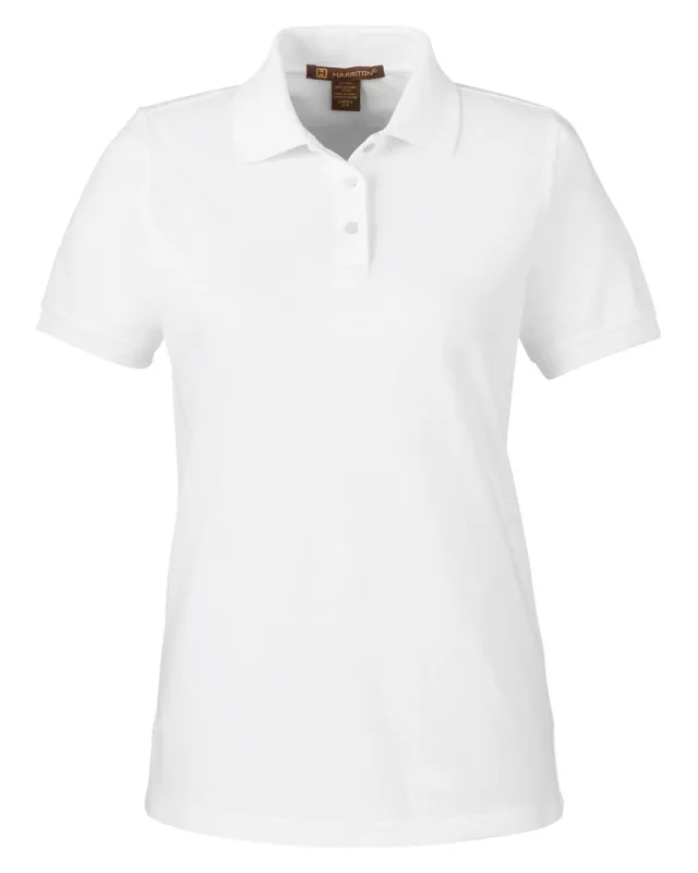 Harriton Ladies' Valiant Cotton Snag Protect Polo — view 56