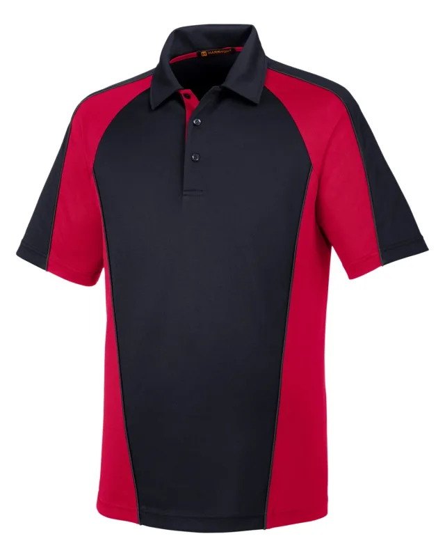Harriton Men's Advantage Snag Protection Plus IL Colorblock Polo — view 16