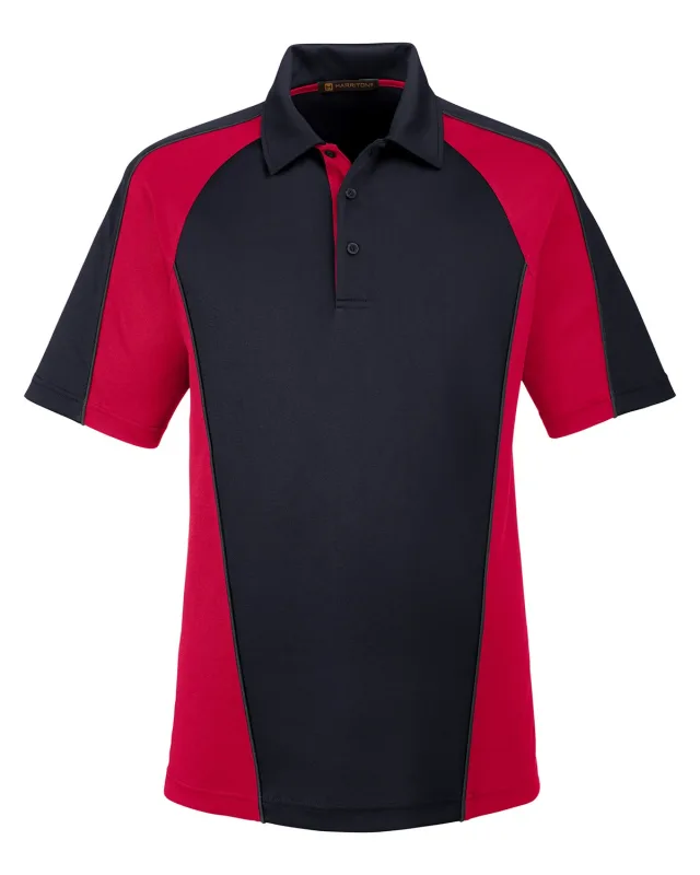 Harriton Men's Advantage Snag Protection Plus IL Colorblock Polo — view 18