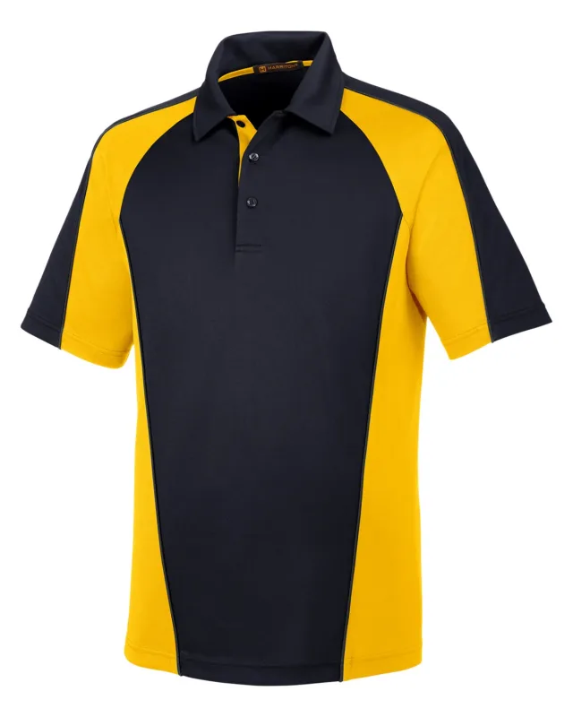 Harriton Men's Advantage Snag Protection Plus IL Colorblock Polo — view 26
