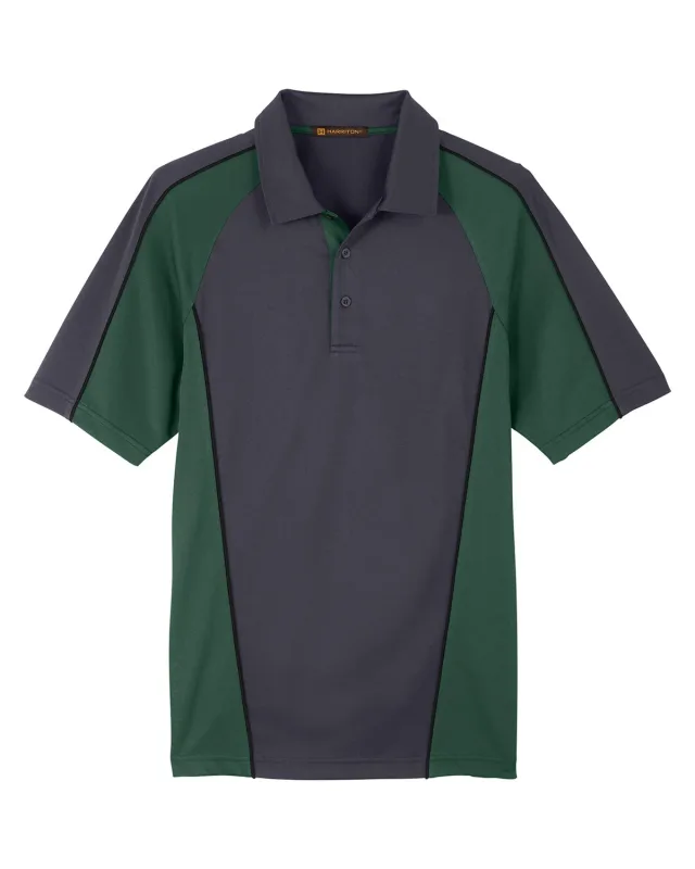 Harriton Men's Advantage Snag Protection Plus IL Colorblock Polo — view 33
