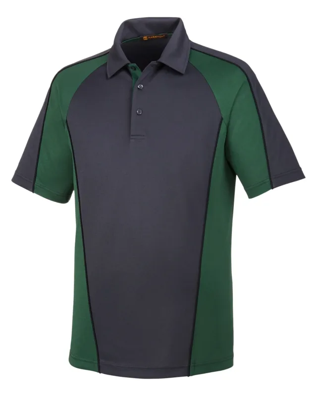 Harriton Men's Advantage Snag Protection Plus IL Colorblock Polo — view 36