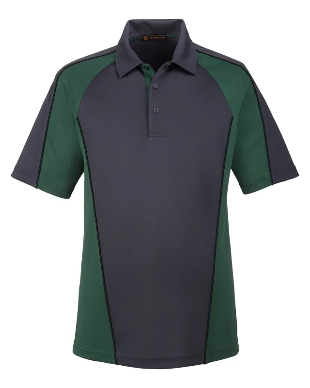 Harriton Men's Advantage Snag Protection Plus IL Colorblock Polo — view 38