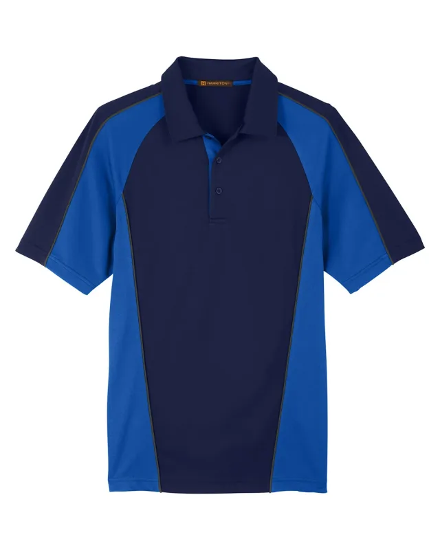 Harriton Men's Advantage Snag Protection Plus IL Colorblock Polo — view 43
