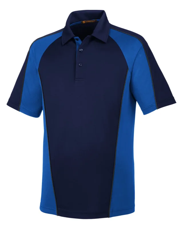 Harriton Men's Advantage Snag Protection Plus IL Colorblock Polo — view 46