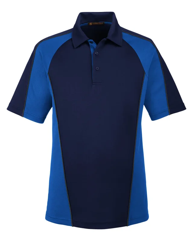 Harriton Men's Advantage Snag Protection Plus IL Colorblock Polo — view 48