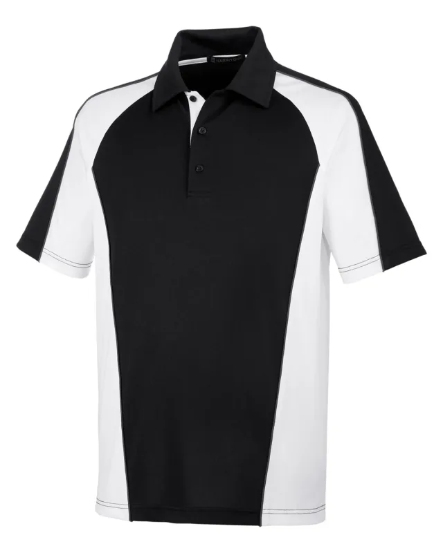 Harriton Men's Advantage Snag Protection Plus IL Colorblock Polo — view 6