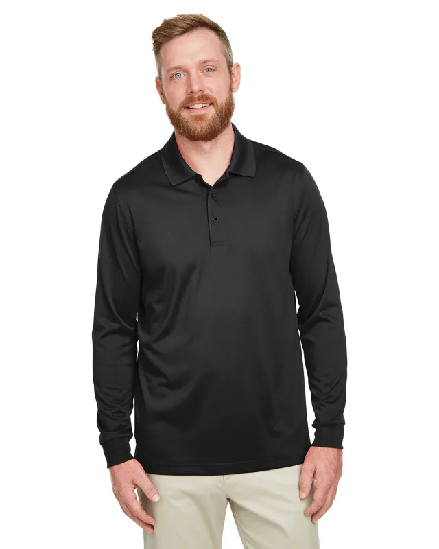 Harriton Men's Advantage Snag Protection Plus IL Long Sleeve Polo — view 14