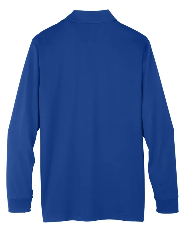Harriton Men's Advantage Snag Protection Plus IL Long Sleeve Polo — view 2