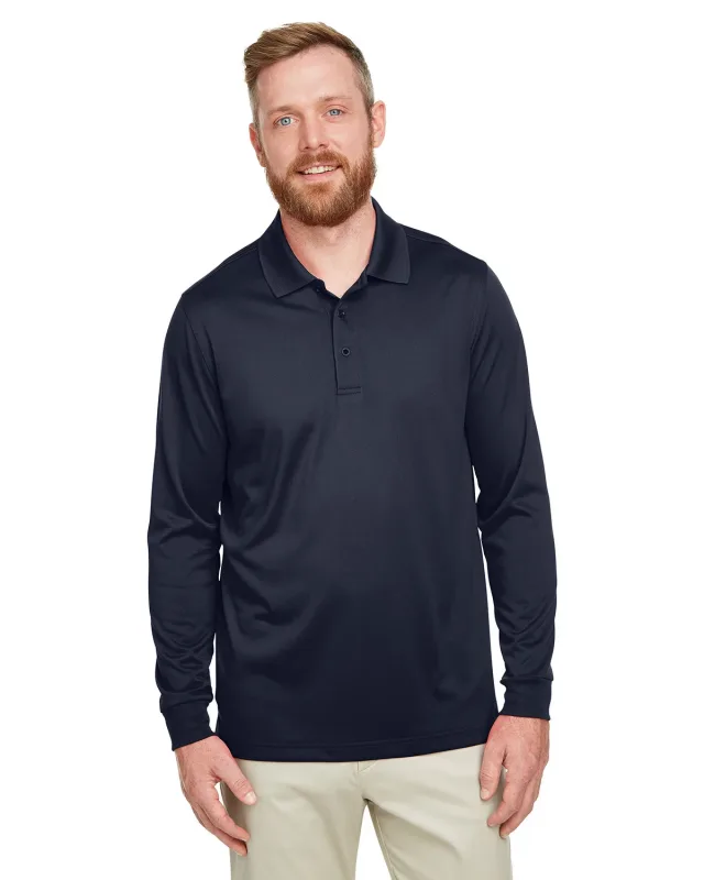 Harriton Men's Advantage Snag Protection Plus IL Long Sleeve Polo — view 34