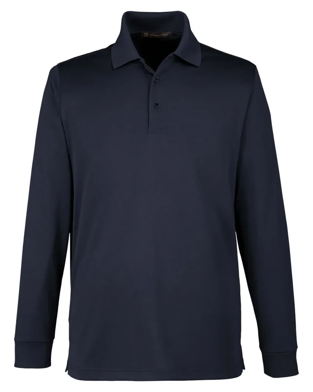 Harriton Men's Advantage Snag Protection Plus IL Long Sleeve Polo — view 38