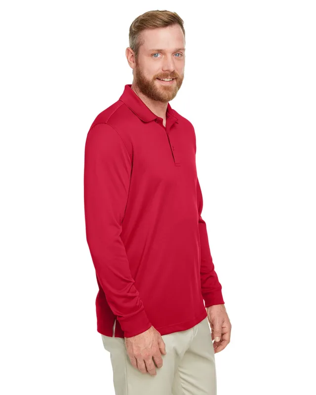 Harriton Men's Advantage Snag Protection Plus IL Long Sleeve Polo — view 49
