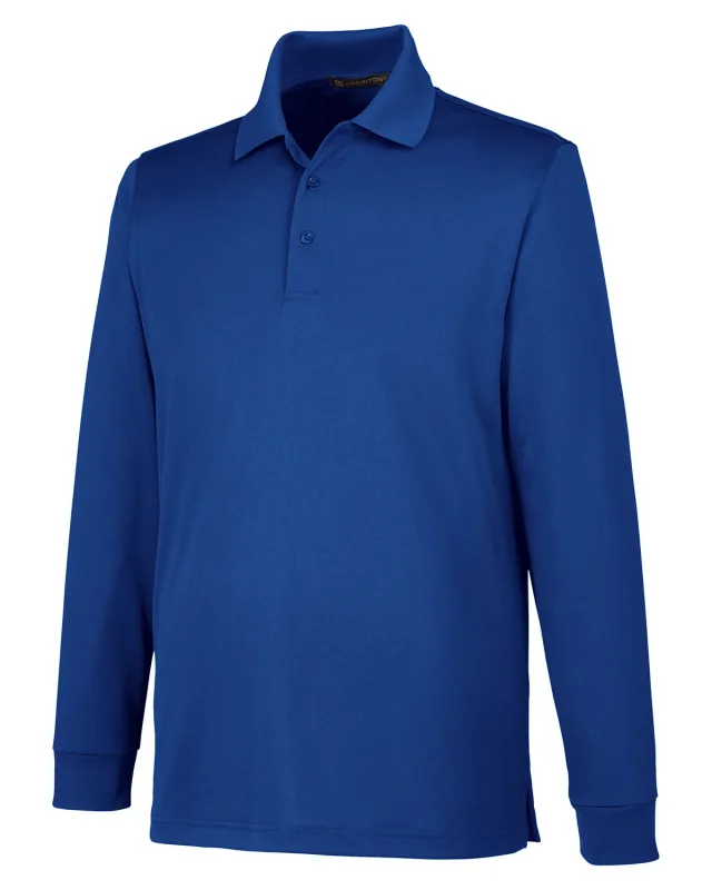 Harriton Men's Advantage Snag Protection Plus IL Long Sleeve Polo — view 6