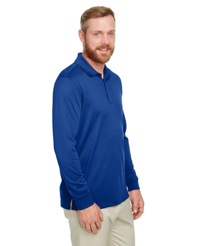 Harriton Men's Advantage Snag Protection Plus IL Long Sleeve Polo — view 9