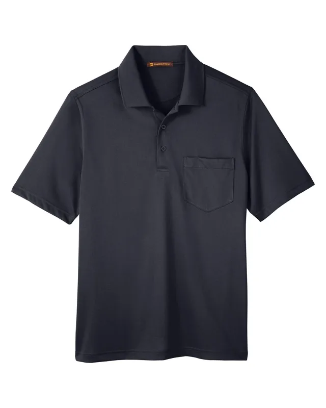 Harriton Men's Advantage Snag Protection Plus IL Pocket Polo — view 13