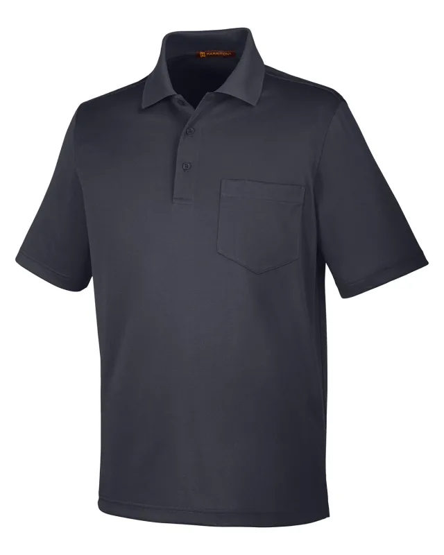 Harriton Men's Advantage Snag Protection Plus IL Pocket Polo — view 16