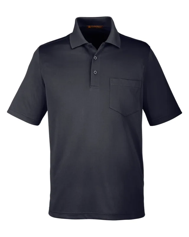 Harriton Men's Advantage Snag Protection Plus IL Pocket Polo — view 18