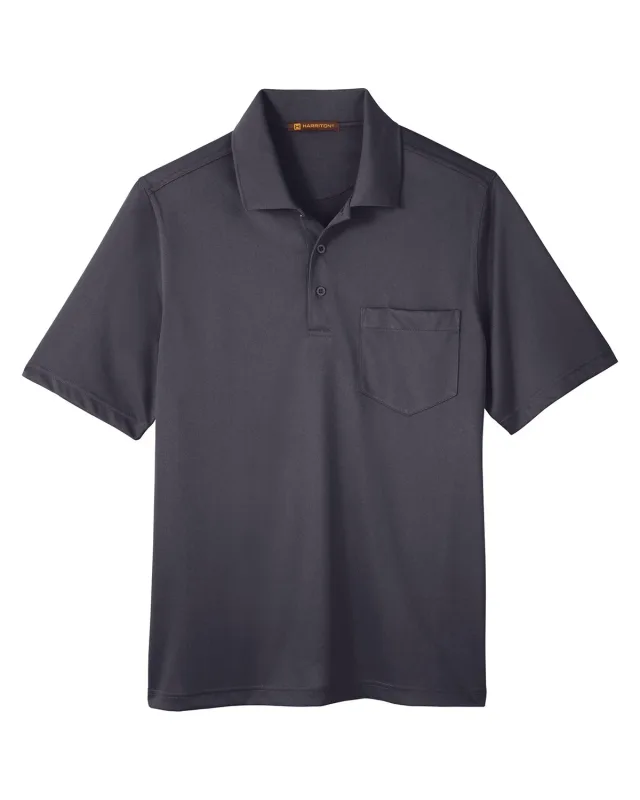 Harriton Men's Advantage Snag Protection Plus IL Pocket Polo — view 23