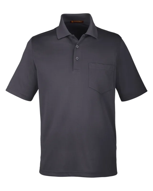 Harriton Men's Advantage Snag Protection Plus IL Pocket Polo — view 28