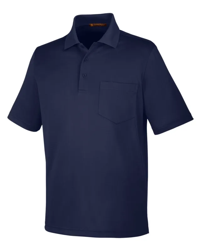 Harriton Men's Advantage Snag Protection Plus IL Pocket Polo — view 36