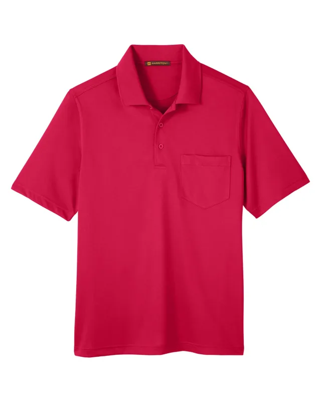 Harriton Men's Advantage Snag Protection Plus IL Pocket Polo — view 43