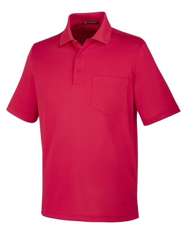 Harriton Men's Advantage Snag Protection Plus IL Pocket Polo — view 46