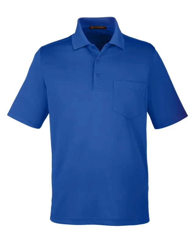Harriton Men's Advantage Snag Protection Plus IL Pocket Polo — view 8