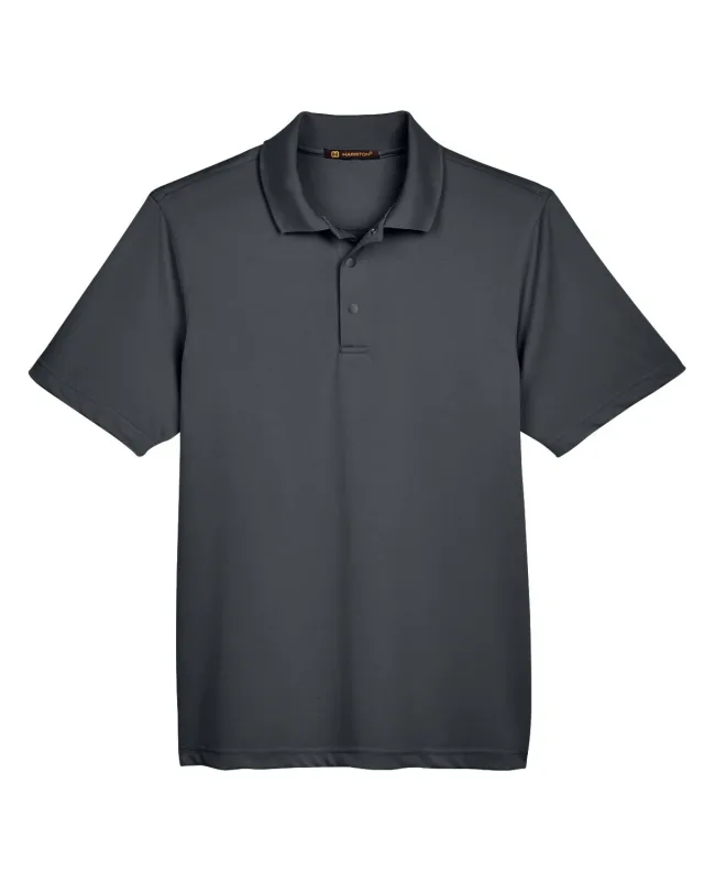 Harriton Men's Advantage Snag Protection Plus IL Snap Placket Polo — view 3
