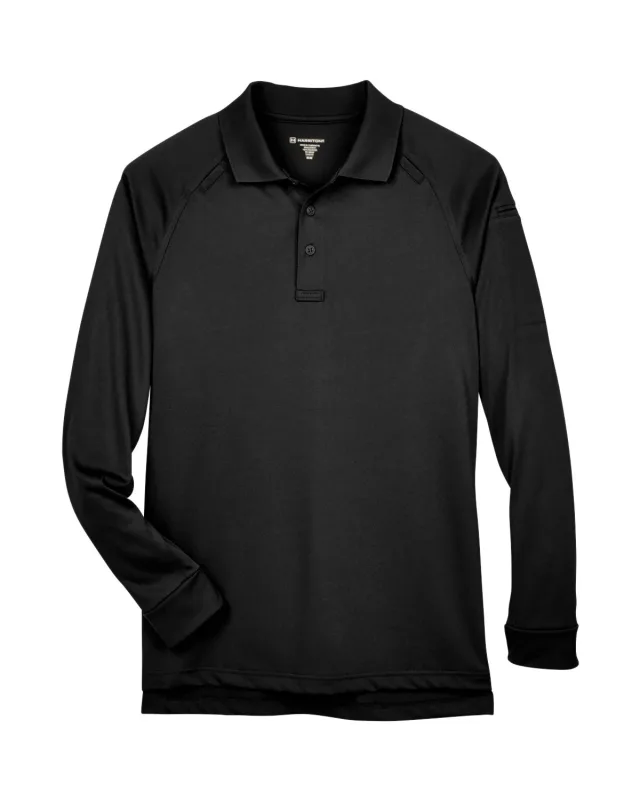 Harriton Men's Advantage Snag Protection Plus Long-Sleeve Tactical Polo — view 15
