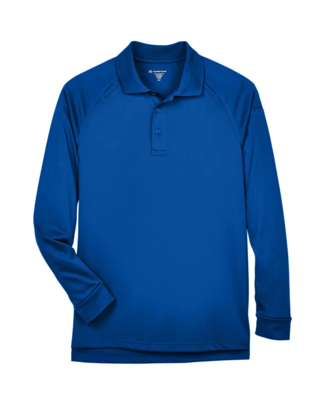 Harriton Men's Advantage Snag Protection Plus Long-Sleeve Tactical Polo — view 3