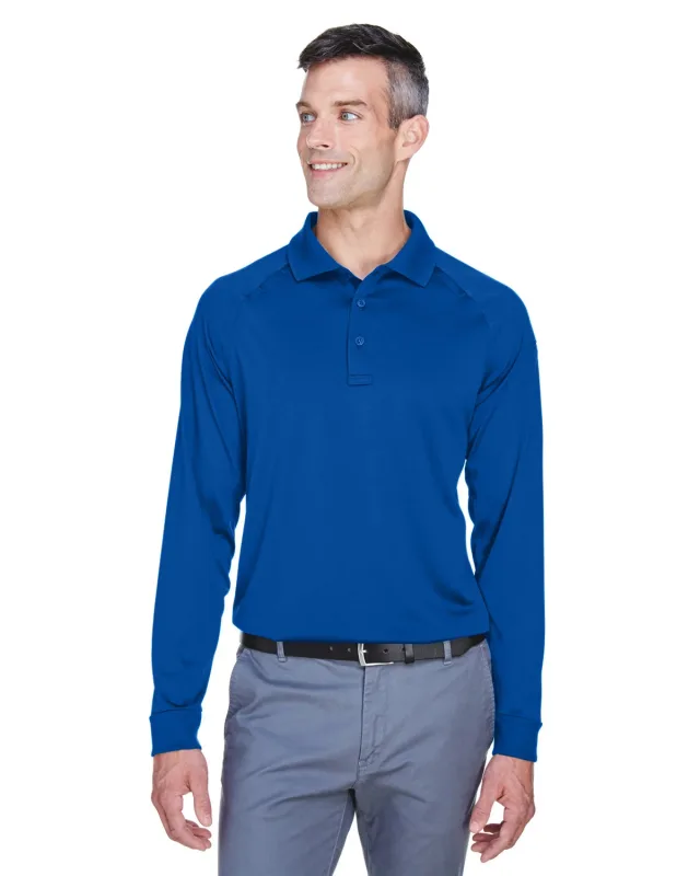 Harriton Men's Advantage Snag Protection Plus Long-Sleeve Tactical Polo — view 4