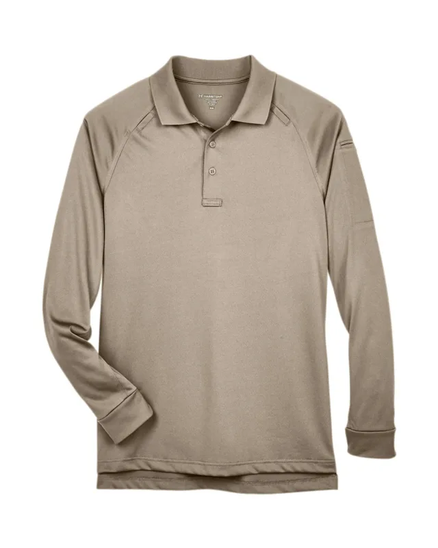 Harriton Men's Advantage Snag Protection Plus Long-Sleeve Tactical Polo — view 51