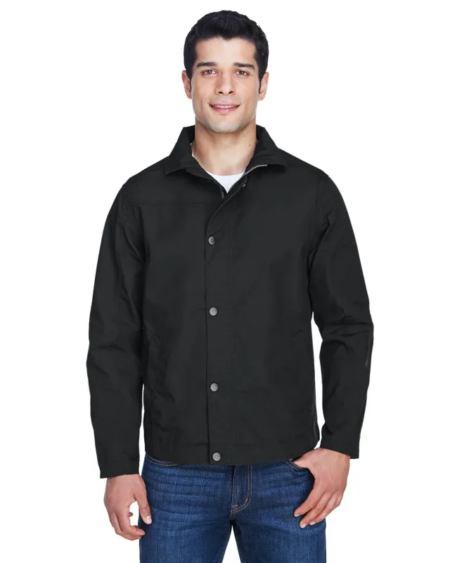 Harriton Men's Auxiliary Canvas Work Jacket — view 11