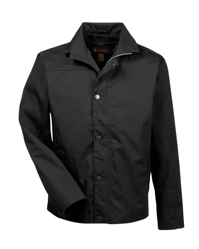 Harriton Men's Auxiliary Canvas Work Jacket — view 12