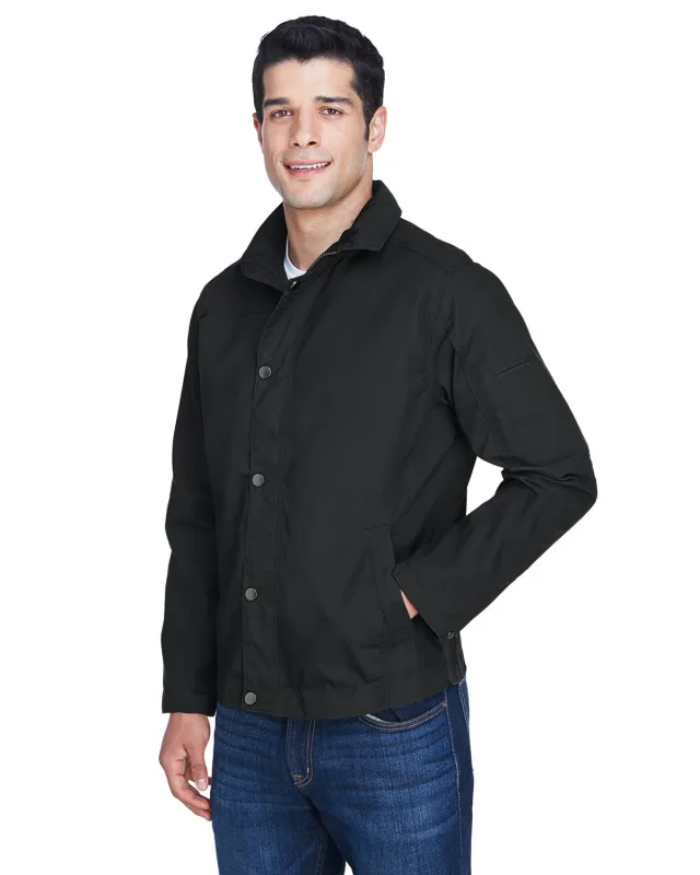 Harriton Men's Auxiliary Canvas Work Jacket — view 13