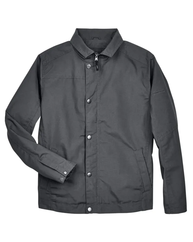 Harriton Men's Auxiliary Canvas Work Jacket — view 3