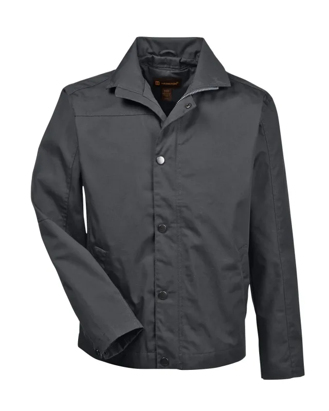 Harriton Men's Auxiliary Canvas Work Jacket — view 5