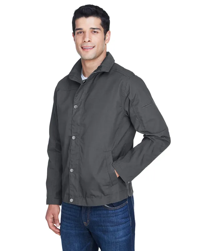 Harriton Men's Auxiliary Canvas Work Jacket — view 6