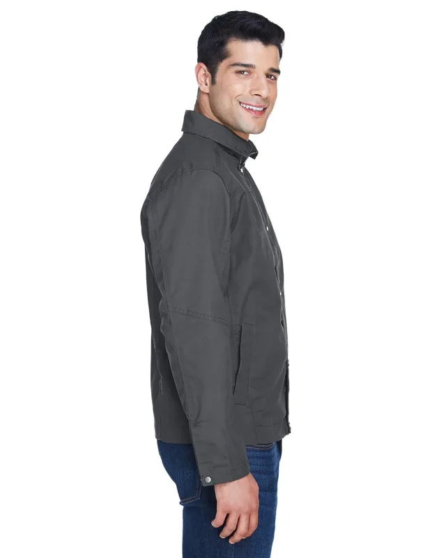 Harriton Men's Auxiliary Canvas Work Jacket — view 7