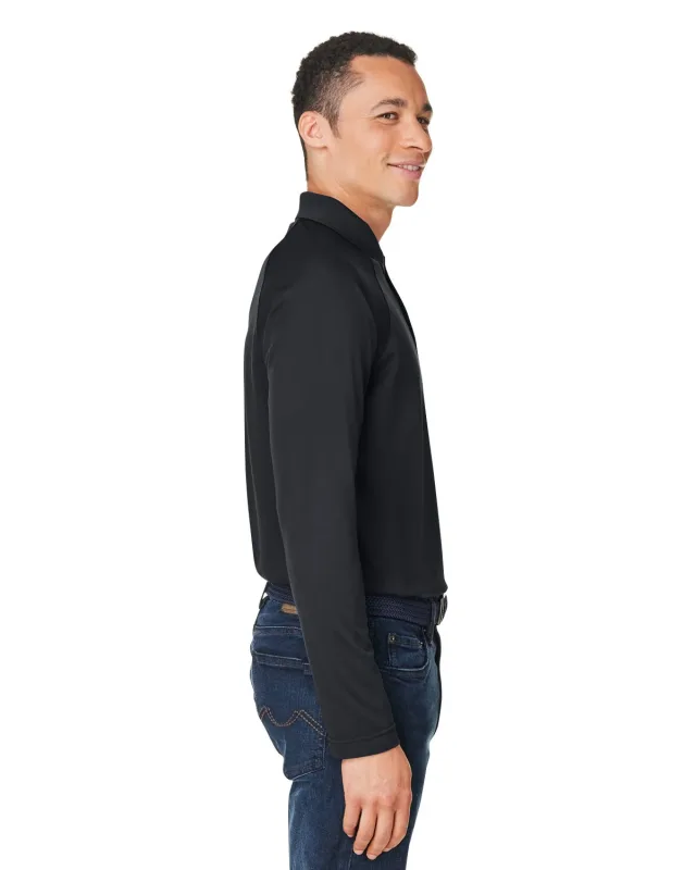 Harriton Men's Charge Snag and Soil Protect Long-Sleeve Polo — view 10
