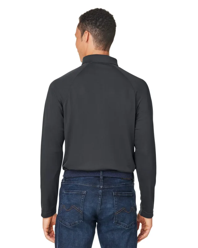 Harriton Men's Charge Snag and Soil Protect Long-Sleeve Polo — view 11