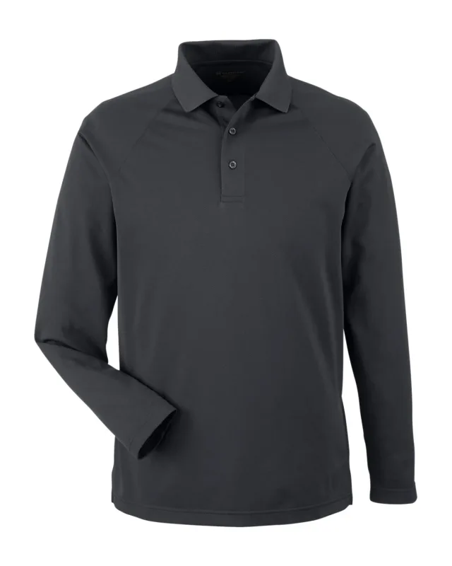 Harriton Men's Charge Snag and Soil Protect Long-Sleeve Polo — view 18