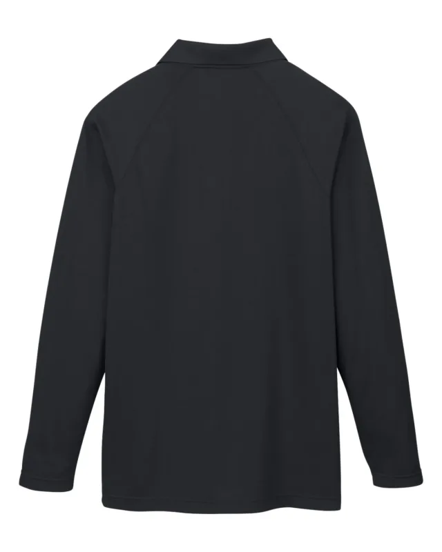 Harriton Men's Charge Snag and Soil Protect Long-Sleeve Polo — view 2