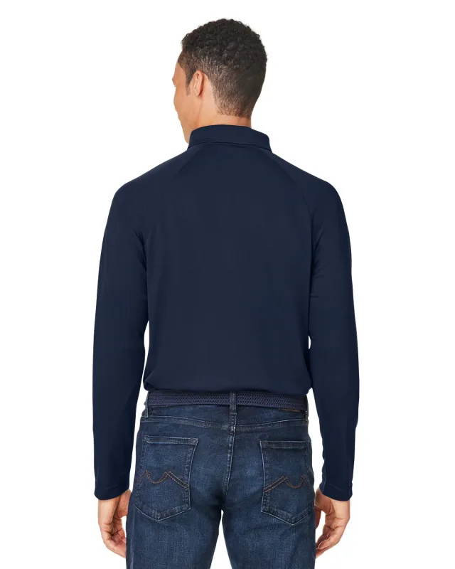 Harriton Men's Charge Snag and Soil Protect Long-Sleeve Polo — view 21