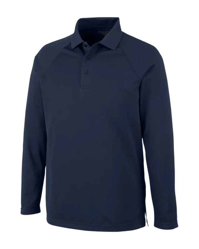 Harriton Men's Charge Snag and Soil Protect Long-Sleeve Polo — view 26