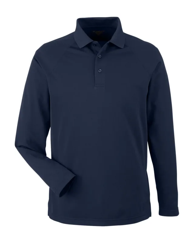 Harriton Men's Charge Snag and Soil Protect Long-Sleeve Polo — view 28